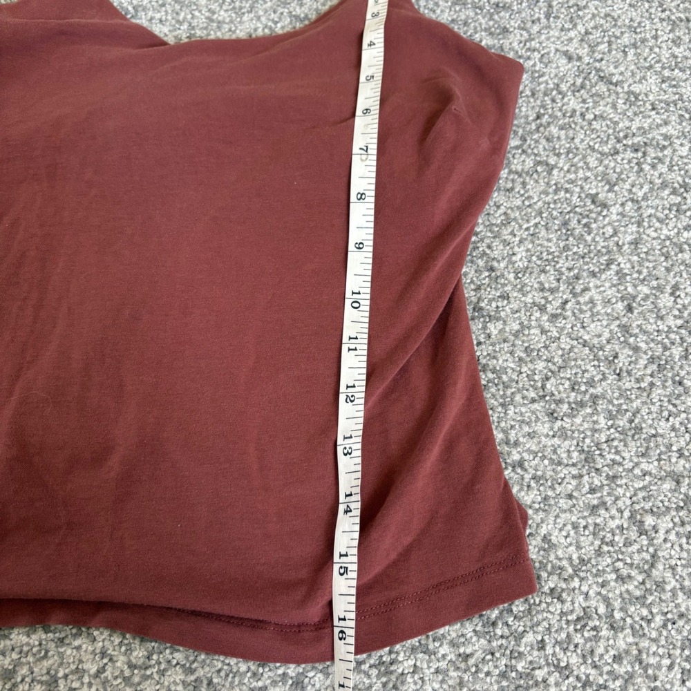 HATCH Maternity Pima Cotton Nursing Camisole Terracotta Red Small V-Neck Tank - Picture 6 of 7